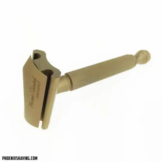 The Alpha Ecliptic Slant Razor | Anodized Antique Bronze 7075 Aluminum