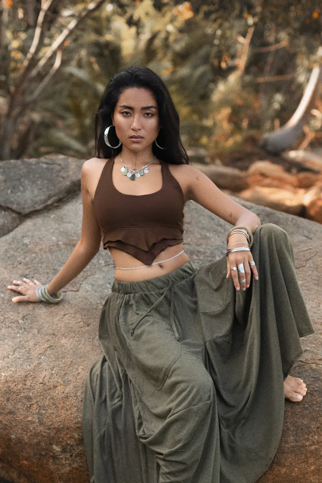Crop Top Aluna Brown