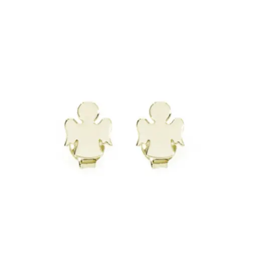 Gold Angel Earrings