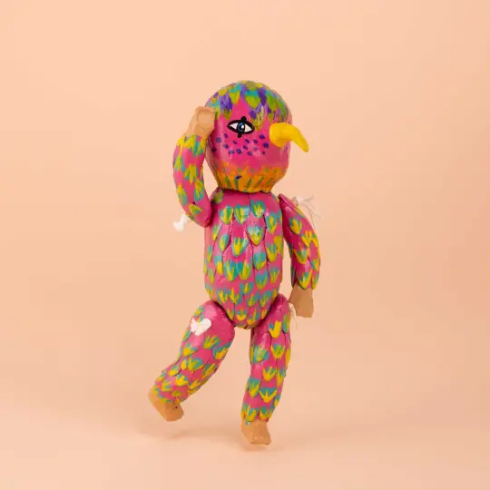 Papier Mache Nahuales Dolls with Mask