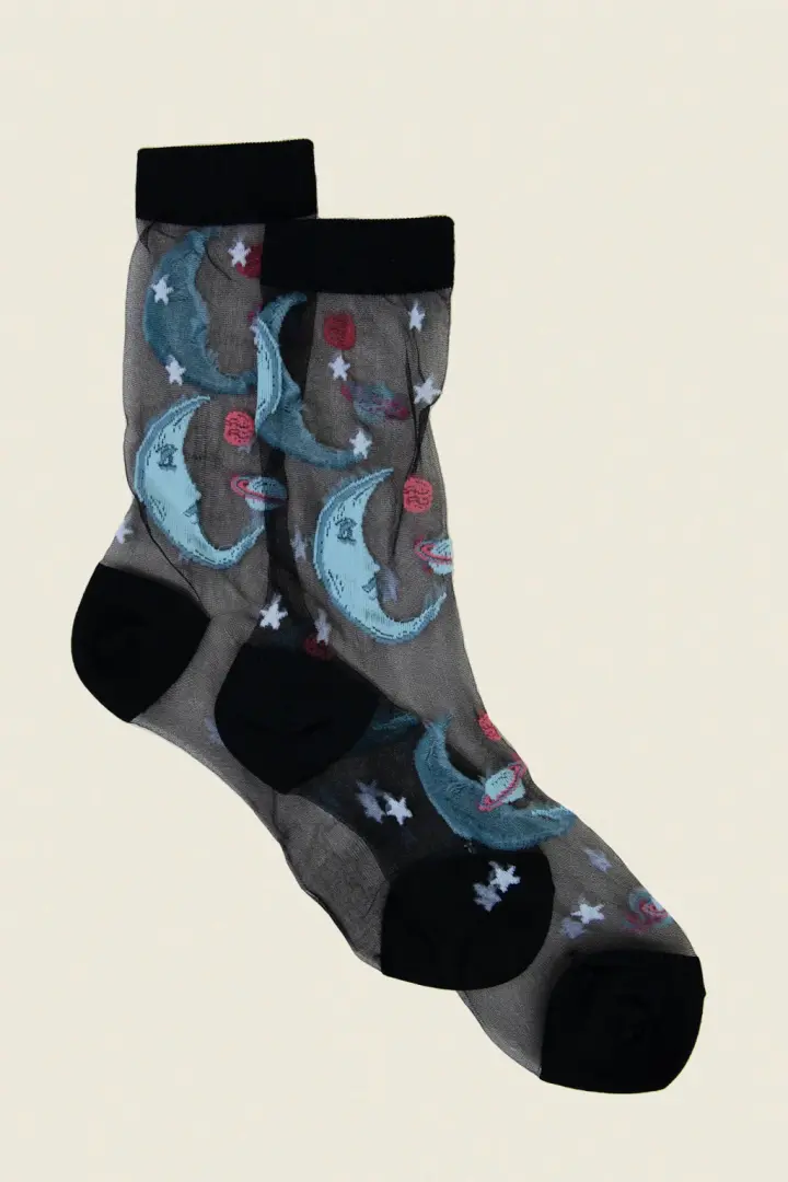 Blue Moon Sheer Socks