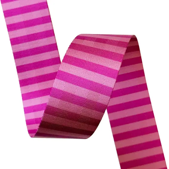 Pink Stripe Webbing 2in x 12yds