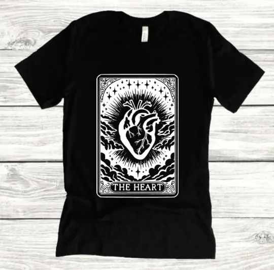 The Heart Tarot T-Shirt - Gothic Tarot Card Tee
