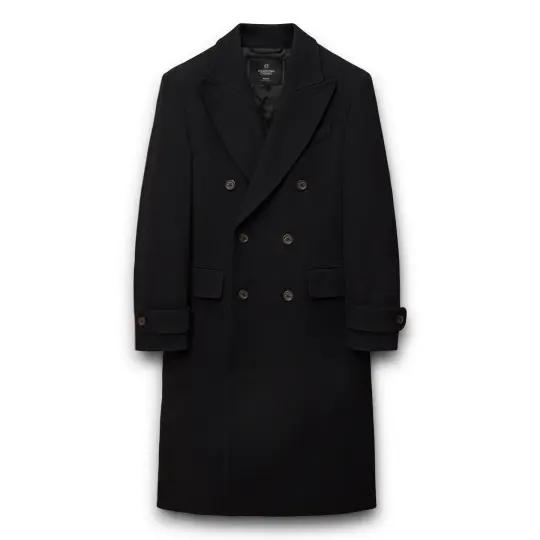 Melton Twill Officer Double Breasted Coat