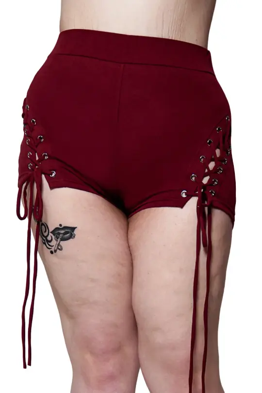 Oxblood Alice Shorts