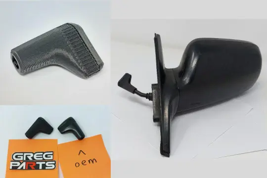 88-91 Honda EF Civic CRX Side Mirror Adjustment Handle & Cap (also fits Prelude Integra Accord)