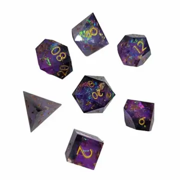 Sharp Edge Dice Deep Space Purple