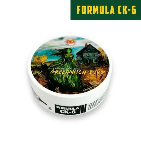 Greenwitch Envy Artisan Shave Soap | Ultra Premium Formula CK-6 | A Truly Haunting Homage! | 4oz