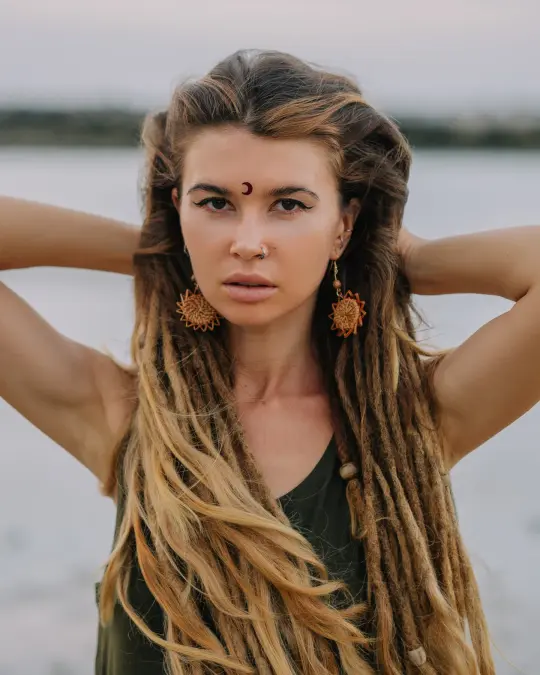 Woven Rattan Earrings