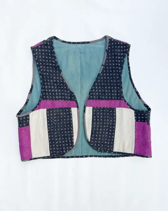 PO-EM x of June Quilted Reversible Vest № 4