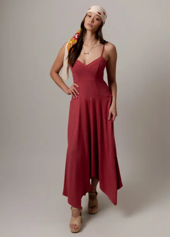 Circe Dress in Rose