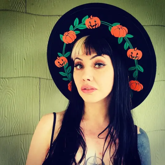 Pumpkins Vegan Felt XL Brim Hat