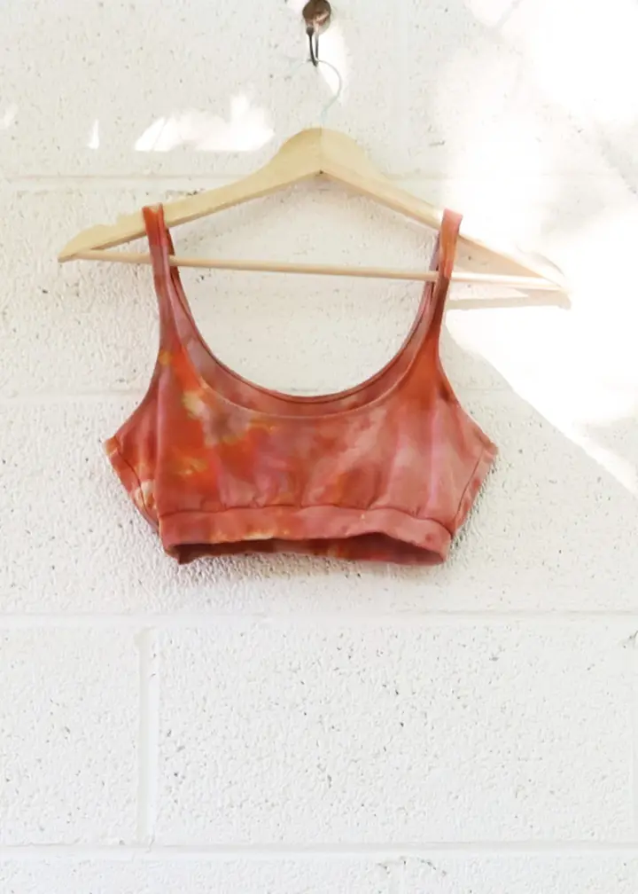 OOAK - Sadhana Banded Bra / S / Stretch Cotton / Ice Dye (231)