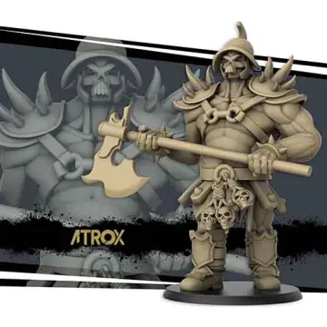 atrox gladiator miniature in 28mm scale for tabletop RPGs.