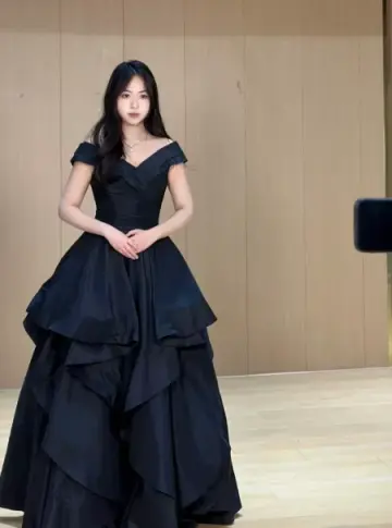 Minimalist Black Prom Gown ,Silky Satin Elegant Maxi Evening Dress RS1295