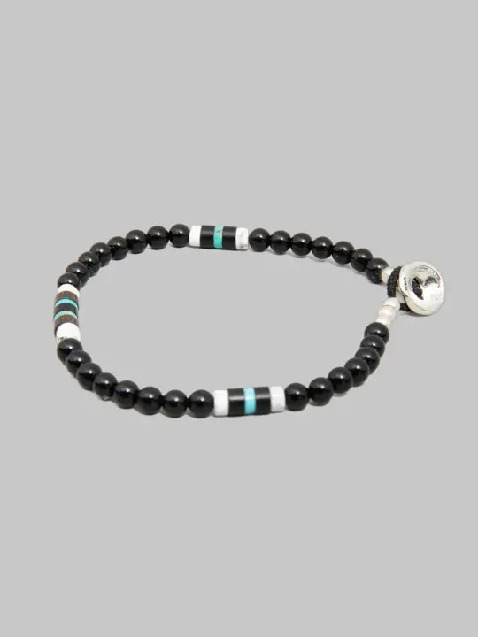 Mikia 4mm Stone Bracelet Onyx