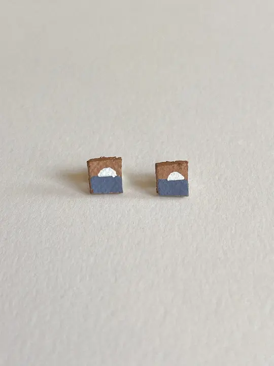 My Painted Moonrise Clay Earring Set