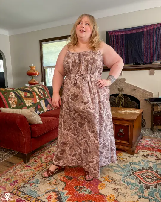 Hiss Latte Sunswept Maxi Dress — FINAL SALE