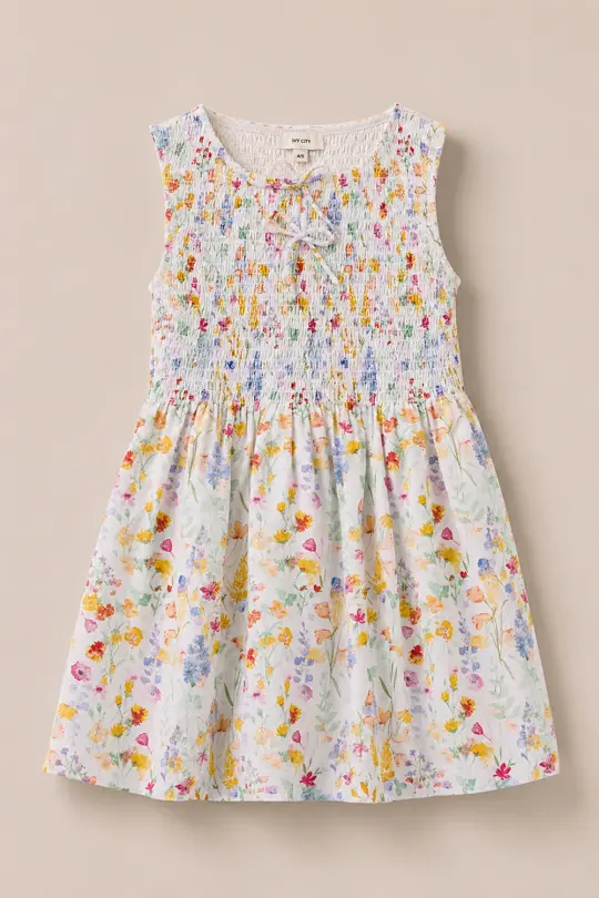 Mini Ana Dress in Floral Fields