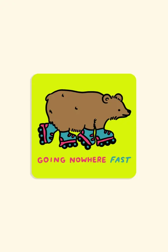Going Nowhere Fast Vinyl Sticker