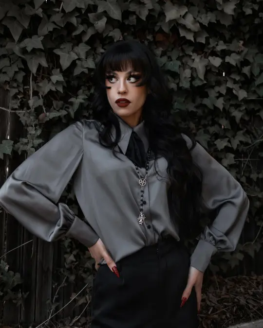 Silver Spectre Button Down Shirt