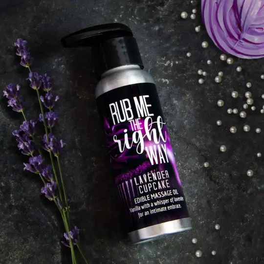 Lavender Cupcake Edible Body Oil.