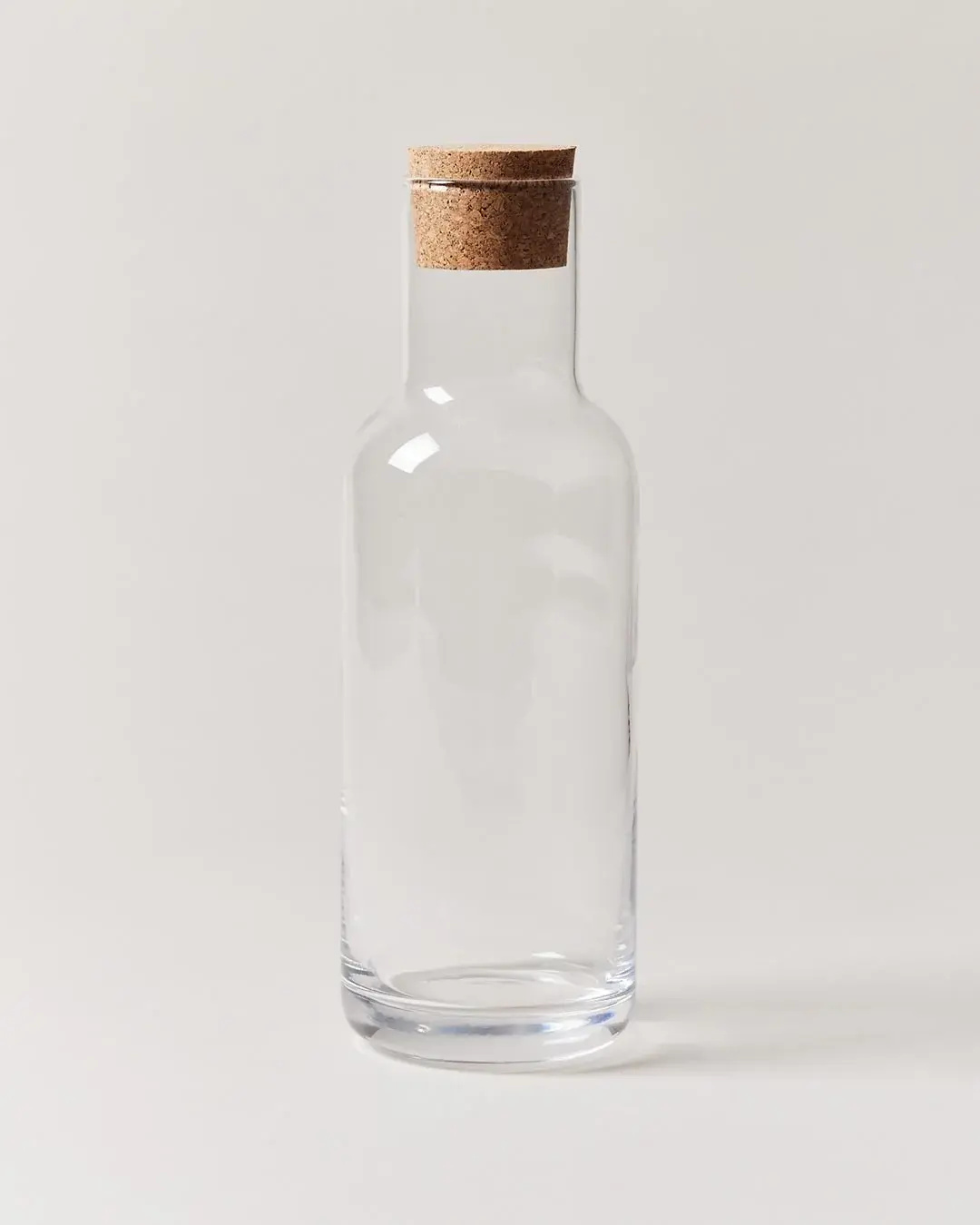 Cork Topped Glass Carafe