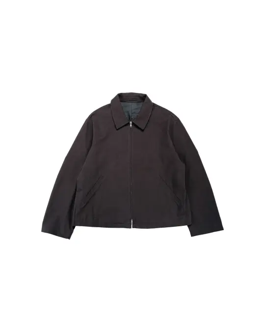 James Coward Site Jacket Dark Grey Cotton Wool Twill