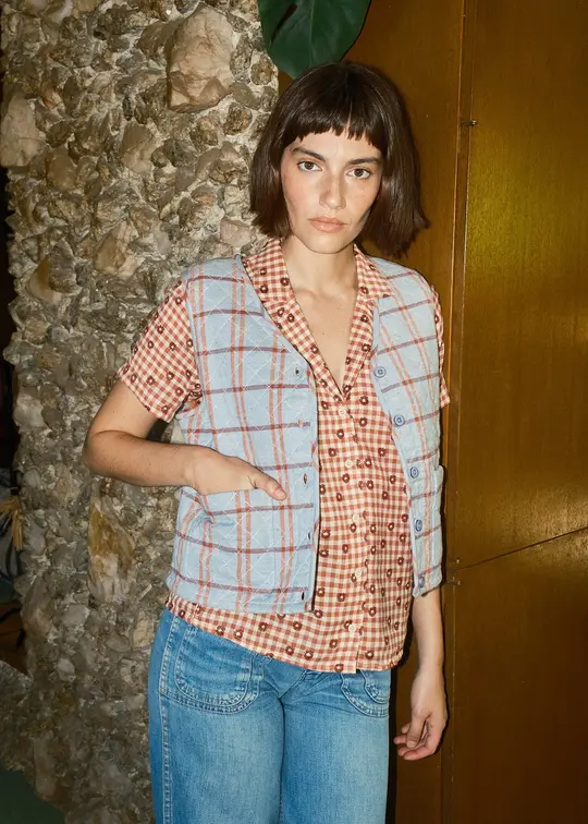 quilted vest | pre fall 26 | eyeshadow