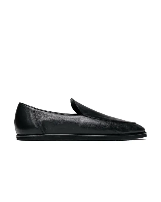 Auralee Soft Leather Loafers Black