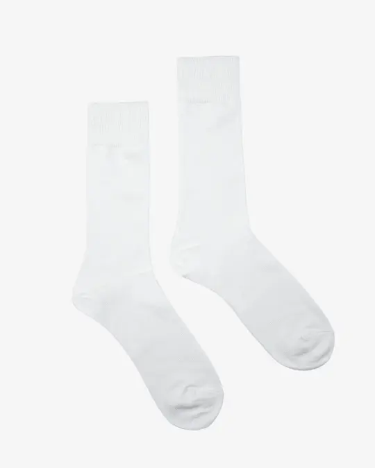 Decka Showatabé Giza Cotton Mercerized Socks - White