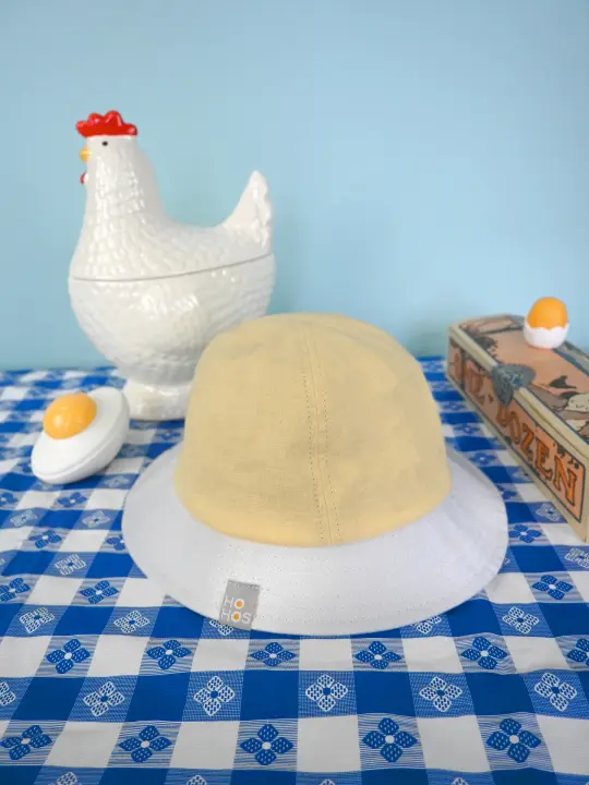 "Egghead" Linen bucket hat