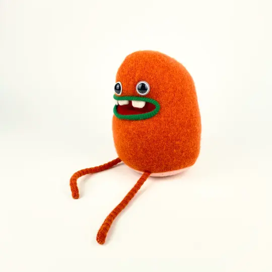 Isaac the handmade stuffed monster plush