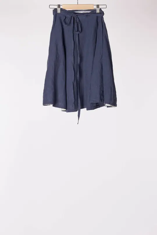 Mini Wrap Skirt, Moonlight Blue