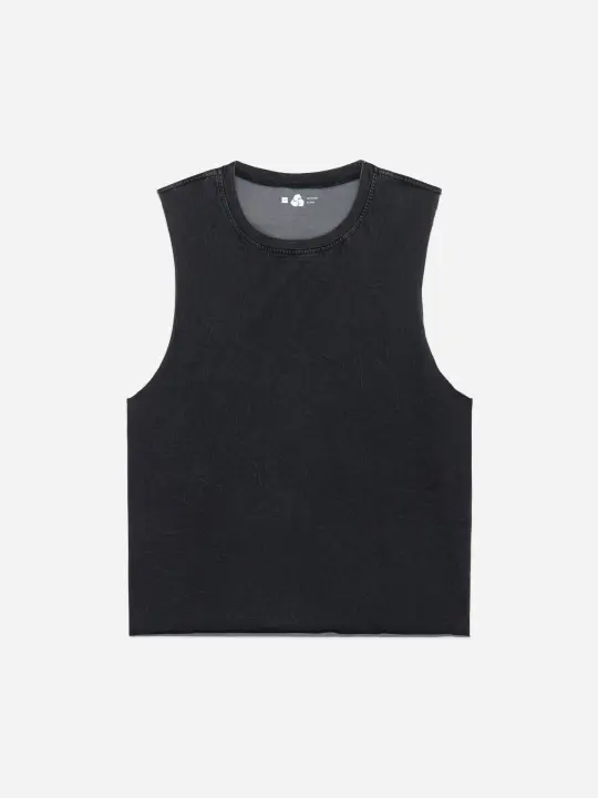 Training Cutoff Tee ~ Stonewash Black