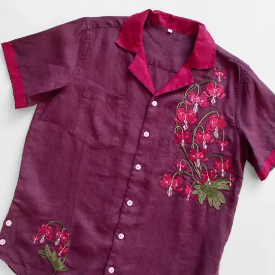 [LINEN BUTTON DOWN] Cordiform