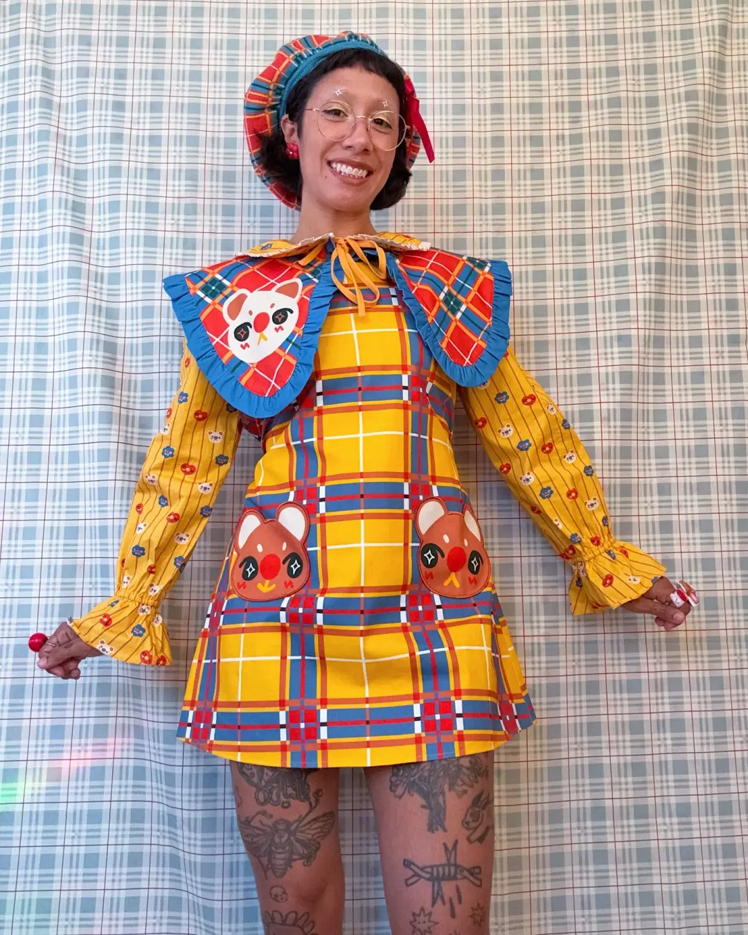 Beary Plaid! - Dress