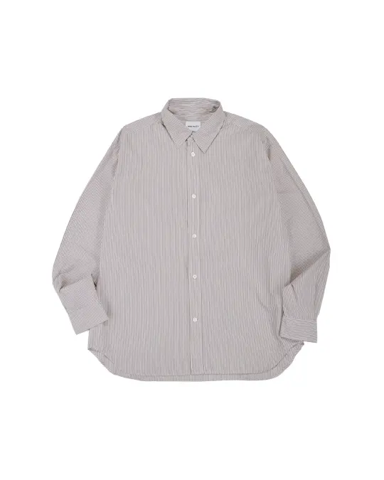 Norse Projects Espevik Fine Oversize Shirt Walnut