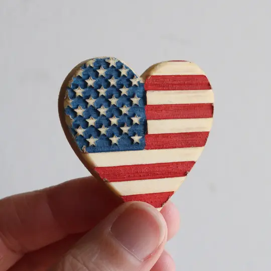 USA Heart Magnets