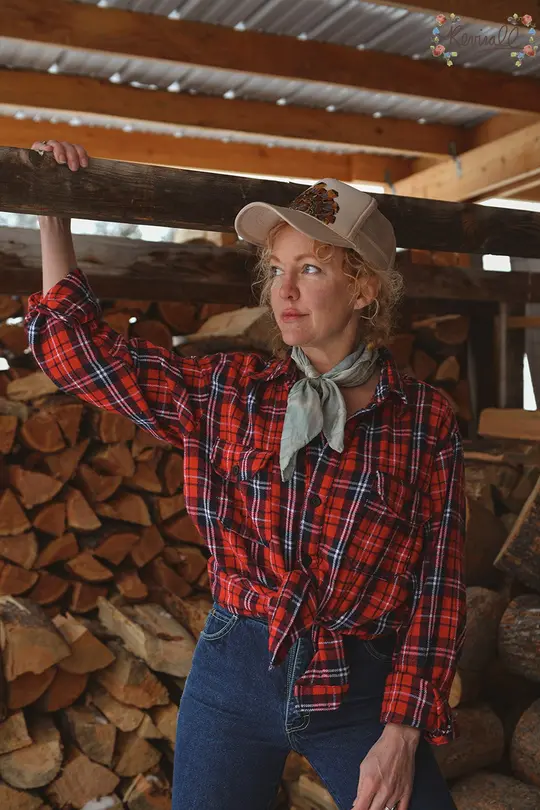 Dad’s Flannel in Americana-Small