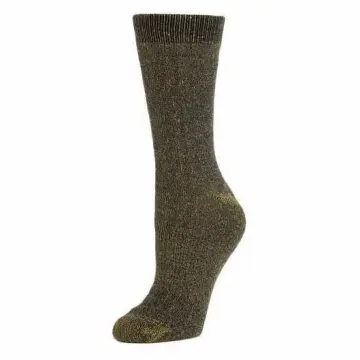 Marled Boot Crew Sock in Army