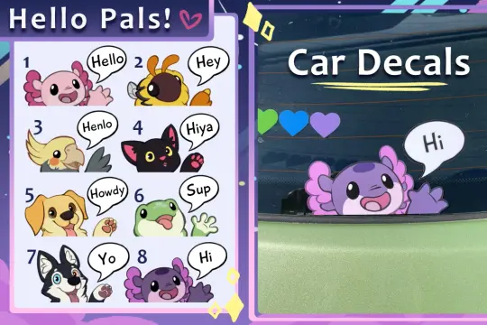 "Hello Pals!" Decals