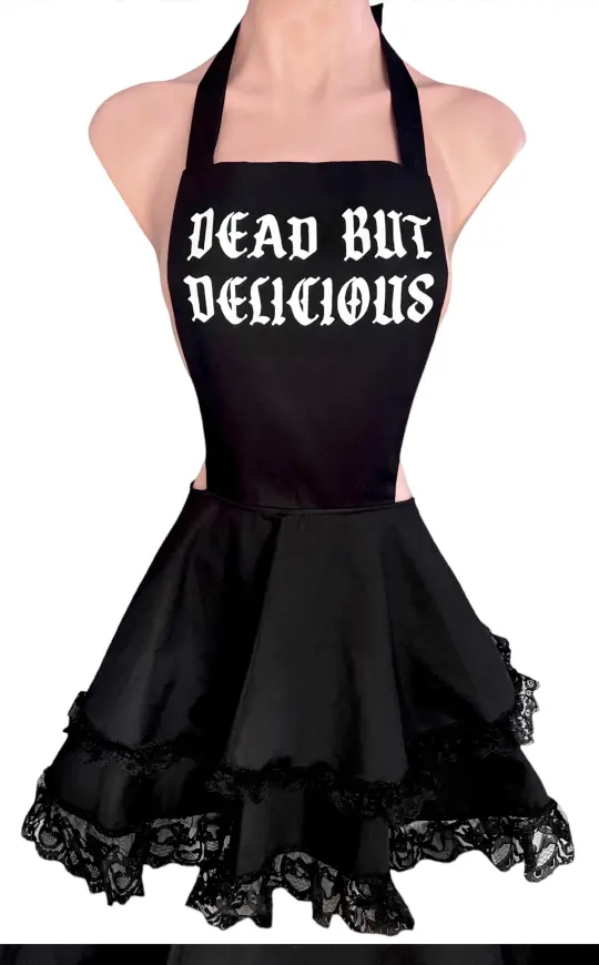 Dead but Delicious Retro Apron