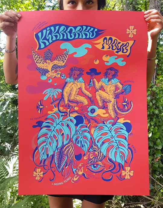 KIKAGAKU MOYO (gigposter Paris 2022 )