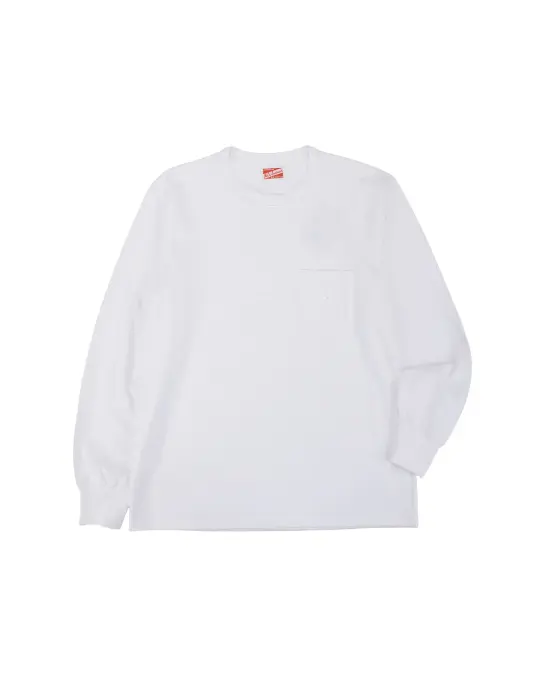 The Real McCoy's MC24019 Pocket Tee L/S White