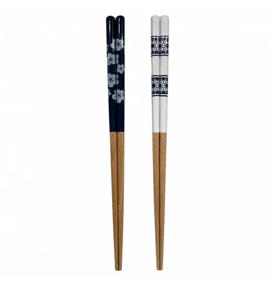 Plum Blossom & Asanoha Antibacterial Chopsticks