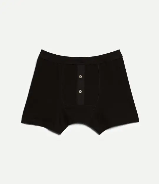 255 Loopwheeled Midweight Button Fly Boxer