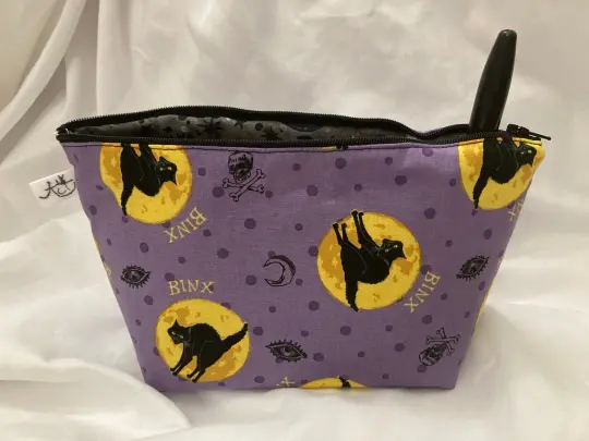 Halloween Cat Zipper Pouch