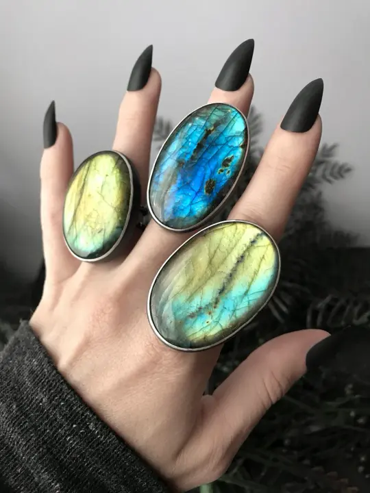 Labradorite Statement Ring - 1 left (size 8)