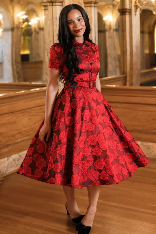Remi Dress in Vibrant Rose